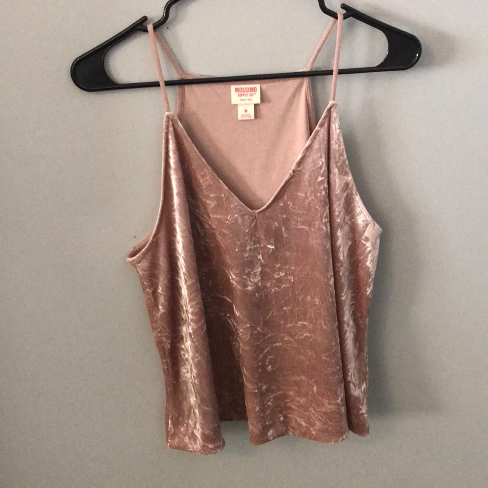Soft Pink velvet tank